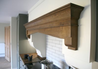 Handmade kitchen mantel
