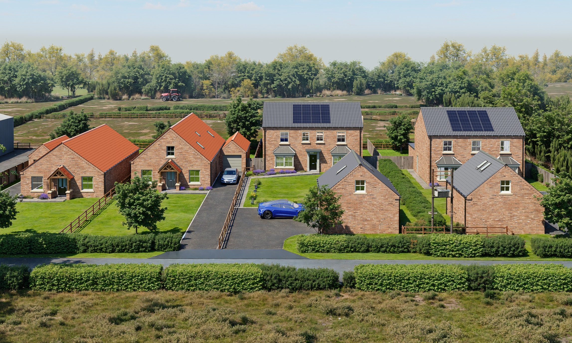 Pavilion Gardens two new houses front