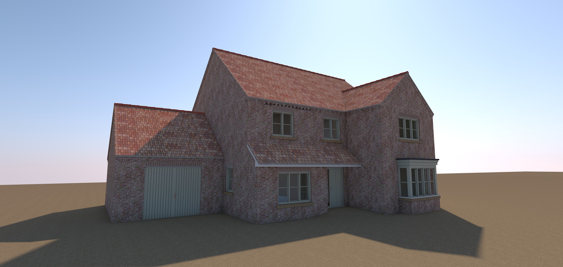 Pavilion Gardens two new houses front